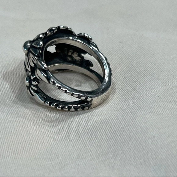 James Avery Retired Flower Mound Dome Ring .925 Sterling Silver Size 5 - Picture 4 of 15